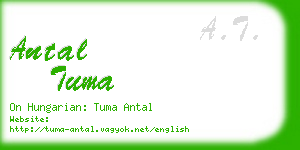 antal tuma business card